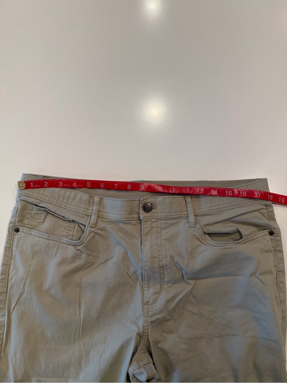 English Laundry Khaki Stretch Straight-Leg Pants Size 36 - Picture 4 of 9